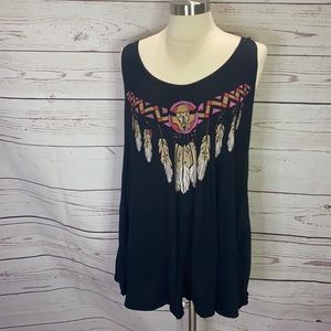 Wildfox tank feathers